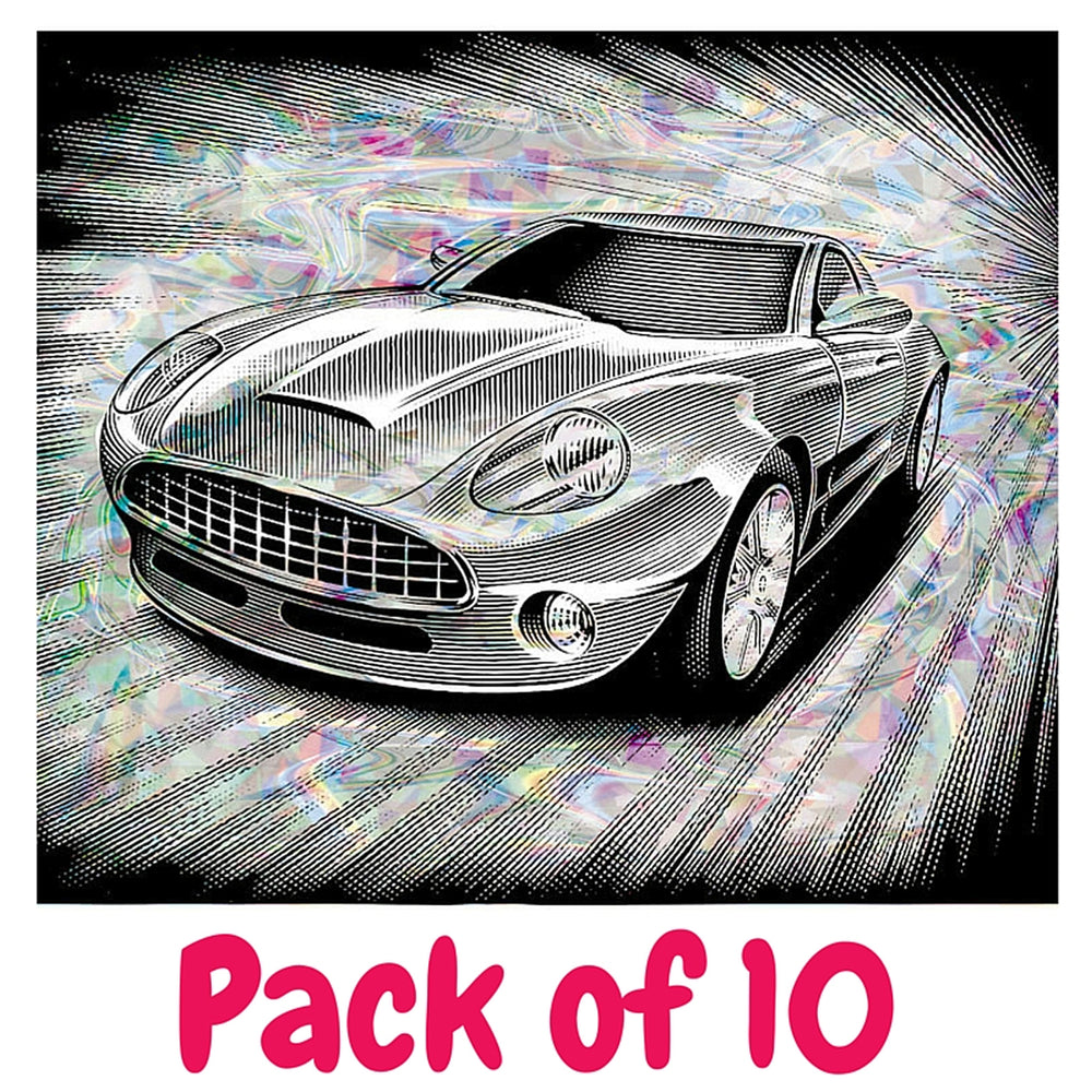Holographic Scraperfoil 152mm x 101mm, Pack of 10