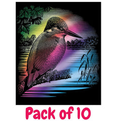 Rainbow Scraperfoil 152mm x 101mm, Pack of 10