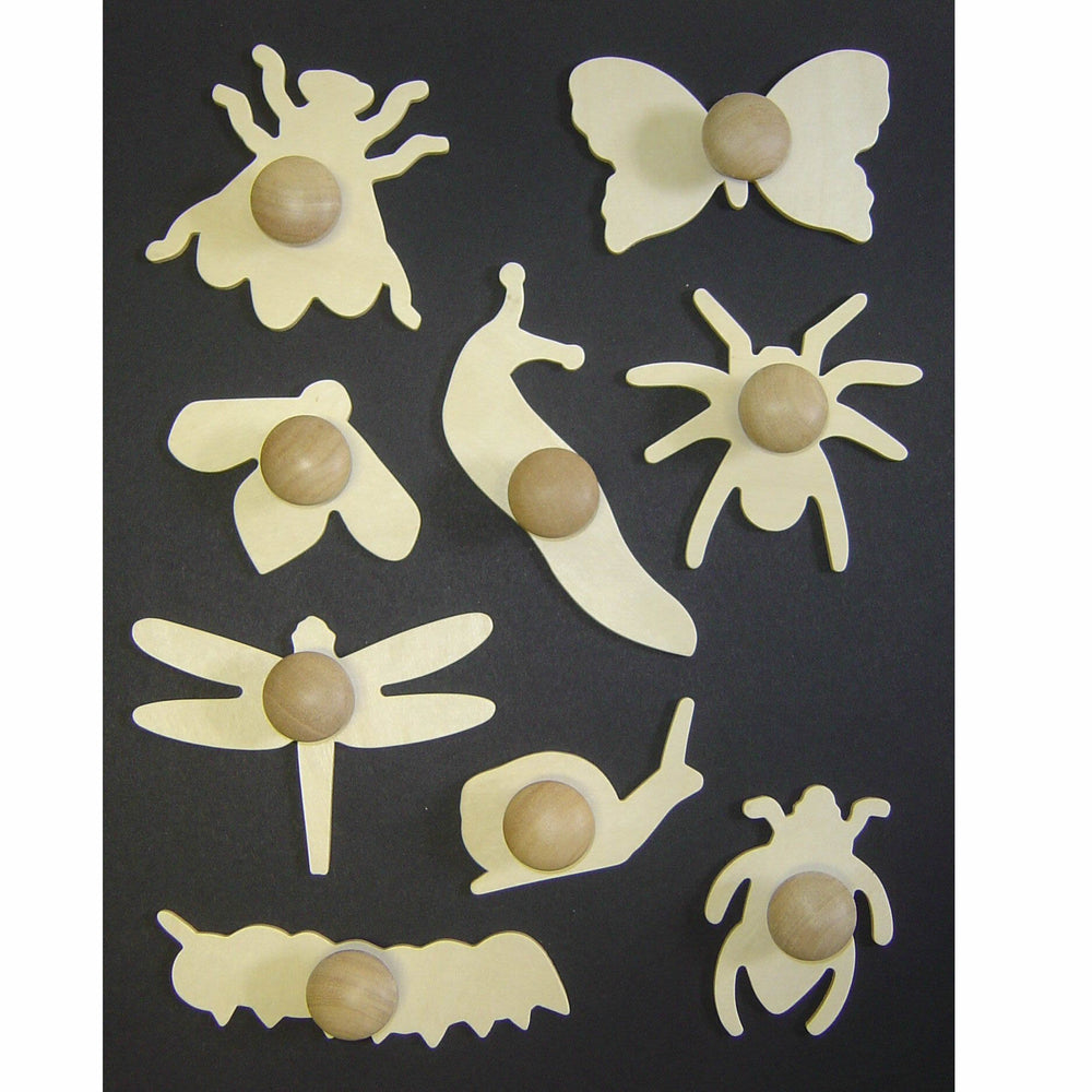Mini Bug Wooden Templates Pack of 9