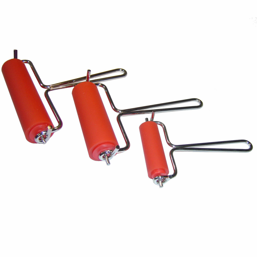 Wire Handle Rollers Set of 3 Mixed Sizes
