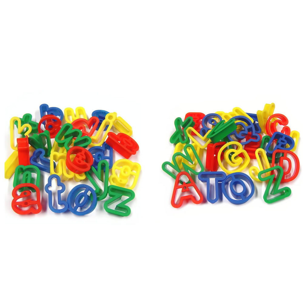 Plastic Upper and Lower Case Dough Cutters Pack of 52