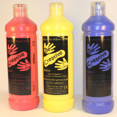 Ready Mix Primary Colours Pack 3 Bottles