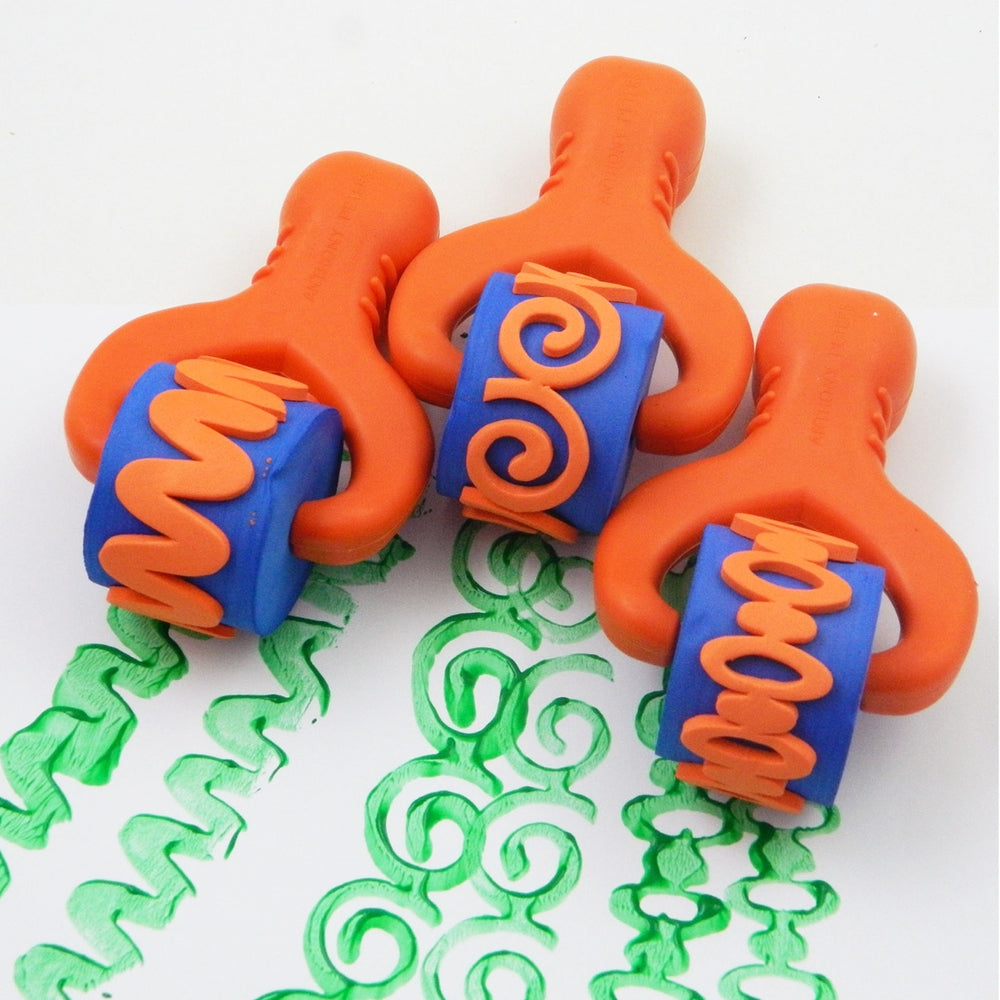 Chunky Easy Grip Pattern Rollers Set of 3 Set 1
