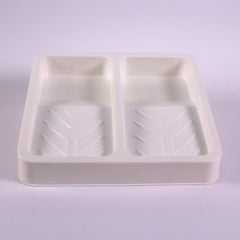 Plastic Double Well Paint Roller Tray