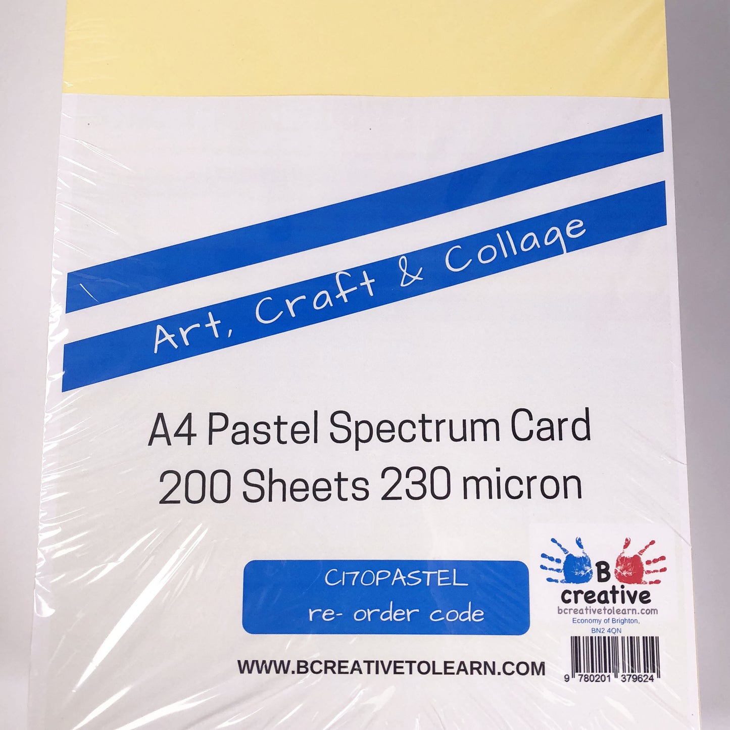 multi pack 200 sheets pastel card