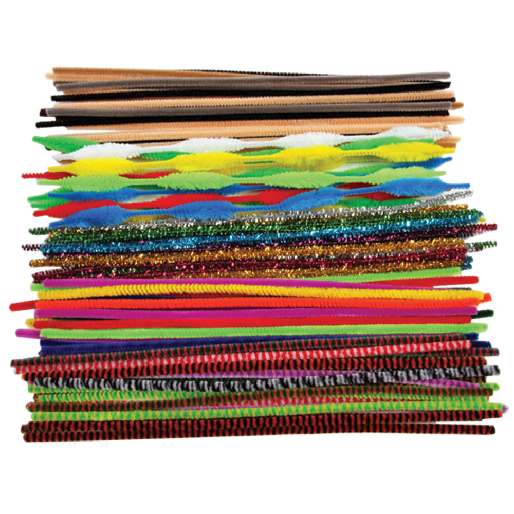 Long Pipecleaners, Assorted Colours & Styles 250 Pieces*