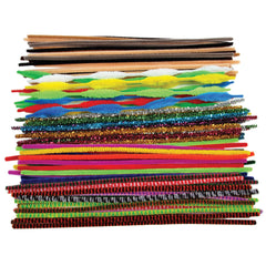 Long Pipecleaners, Assorted Colours & Styles 250 Pieces*