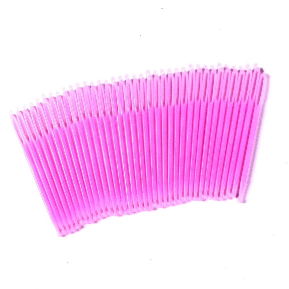 Pink Plastic Large Eye Needles