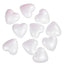White Polystyrene Hearts 85mm Pack of 10 3D Shapes