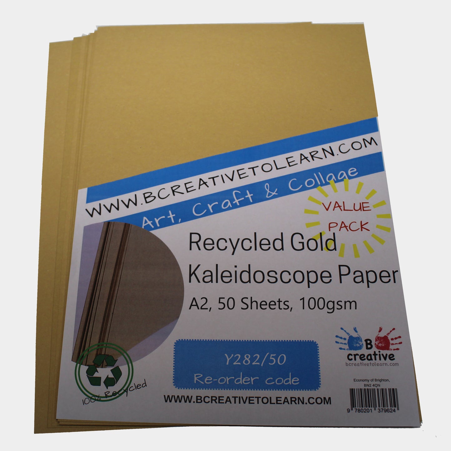 Recycled A2 Gold Sugar Paper 100gsm