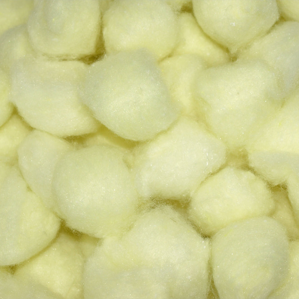 Yellow Craft Fluffs, Pack of 100