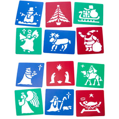Christmas & Nativity Stencils Set of 12
