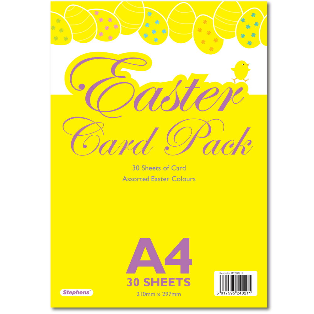 A4 Easter/Spring Card Mix, 30 Sheets