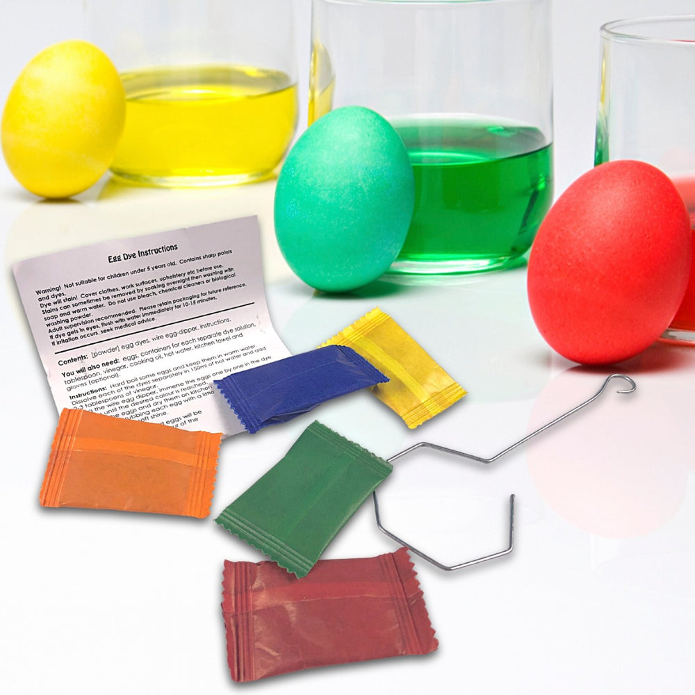 Egg Dying Kit 5 Colours To Make Bright Easter Eggs Dyes 50 Eggs