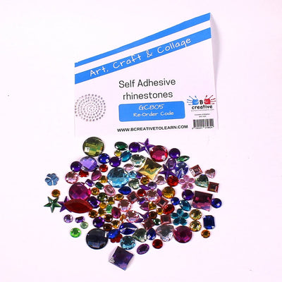 Self Adhesive Assorted Jewels 200g