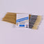 Hog Bristle Round Tip Paint Brushes Pack of 10 in Various Sizes