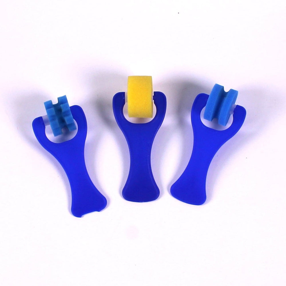 Small Assorted Pattern Foam Rollers Width 2.5cm Pack of 3