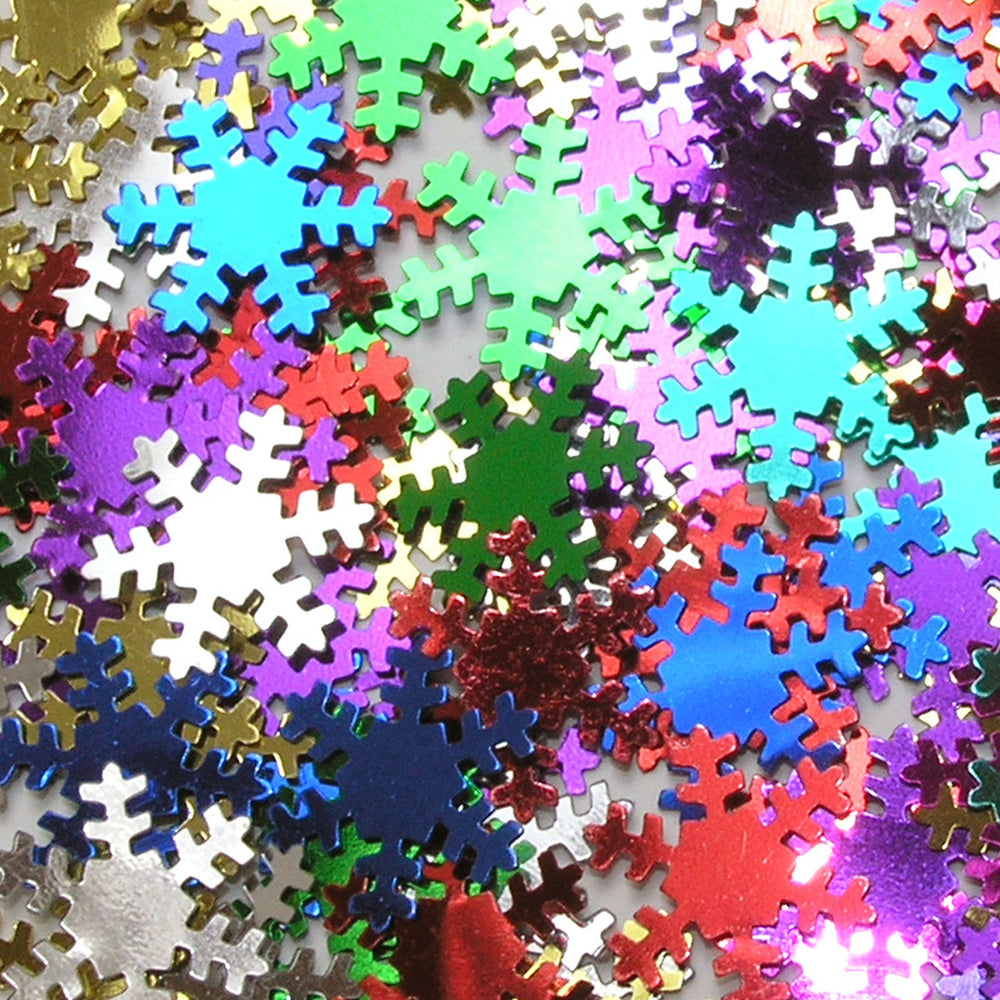 Coloured Snowflakes Spangles