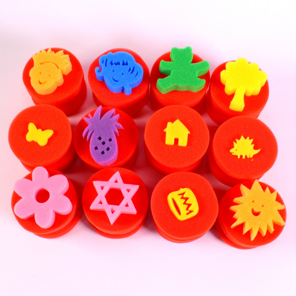 Assorted Shape Sponge Dabbers Pack of 12