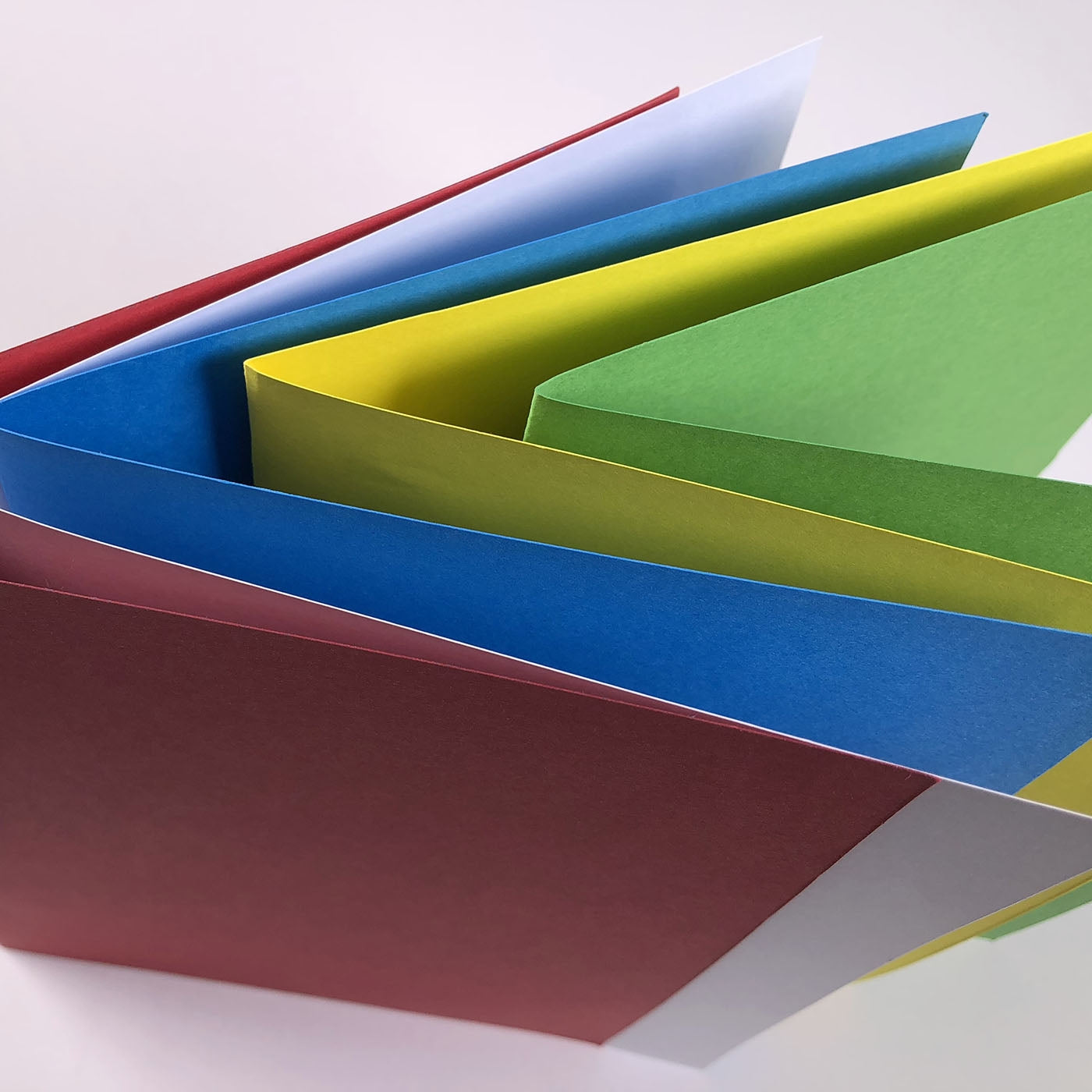 large coloured card sheets