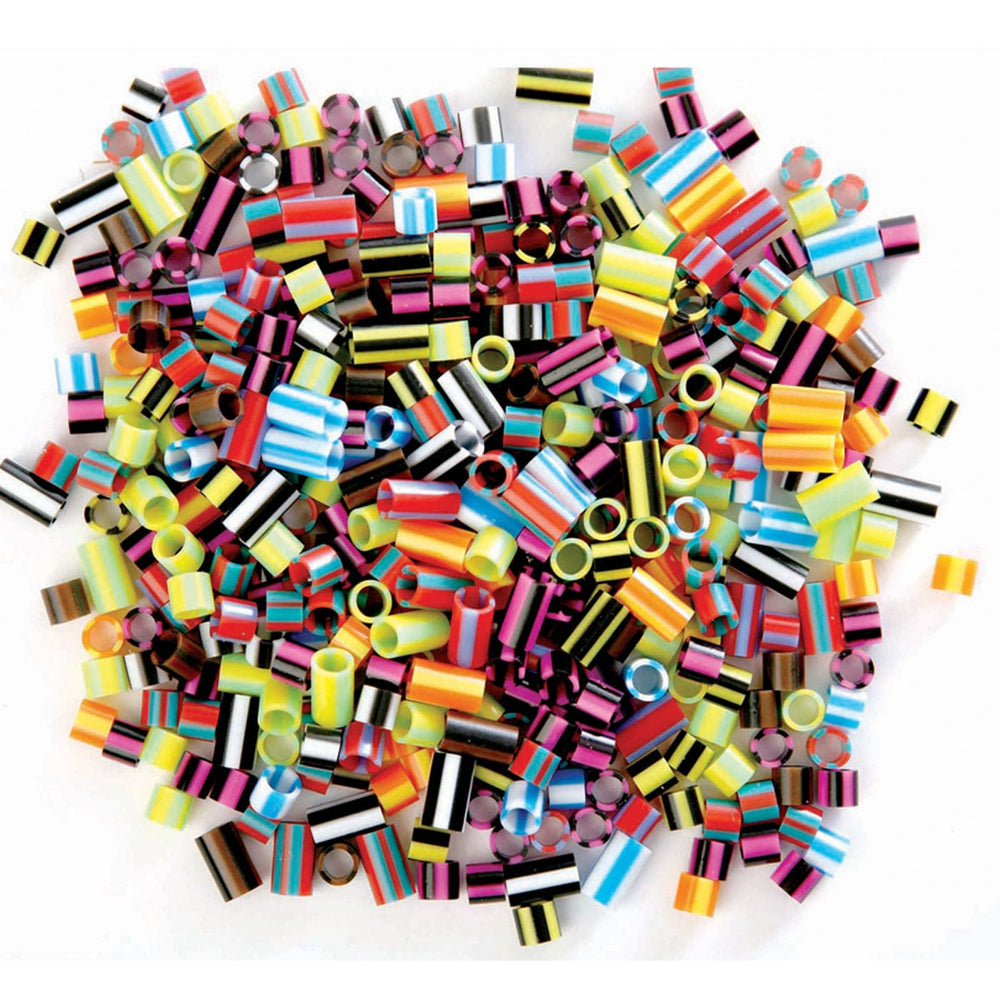 Stripey Straw  Beads