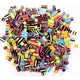 stripey straw beads