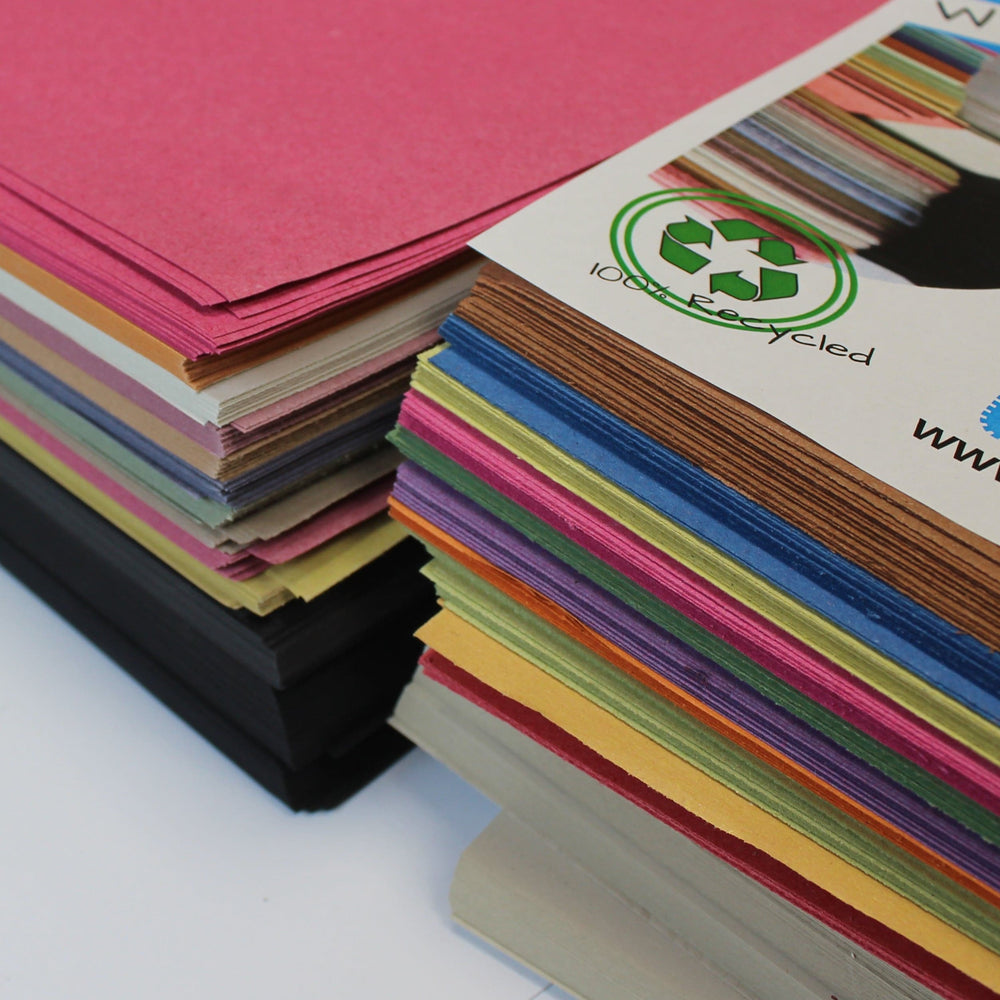 Recycled A3 Mix Colour Sugar Paper Pack 100gsm 1000 Sheets