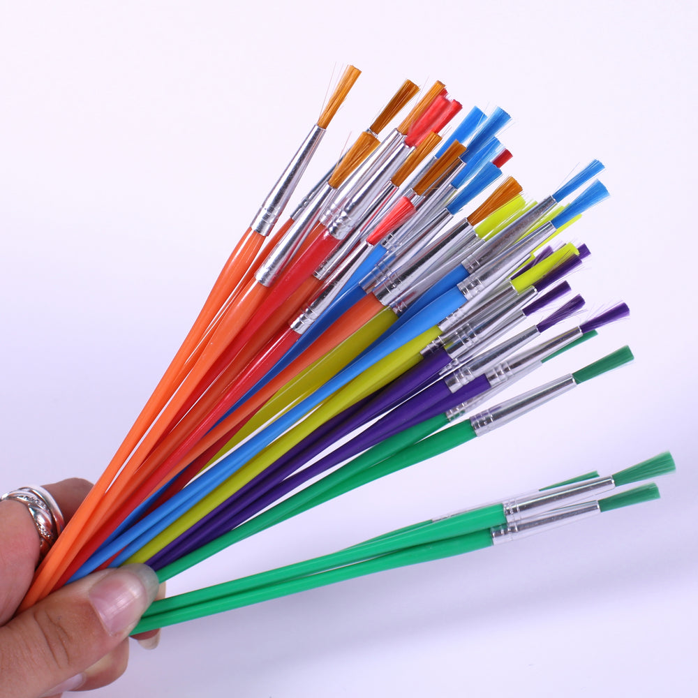 Bright Colour Super Value Synthetic Brushes Pack of 144