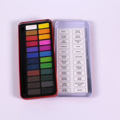 24 Watercolour Paint Tin