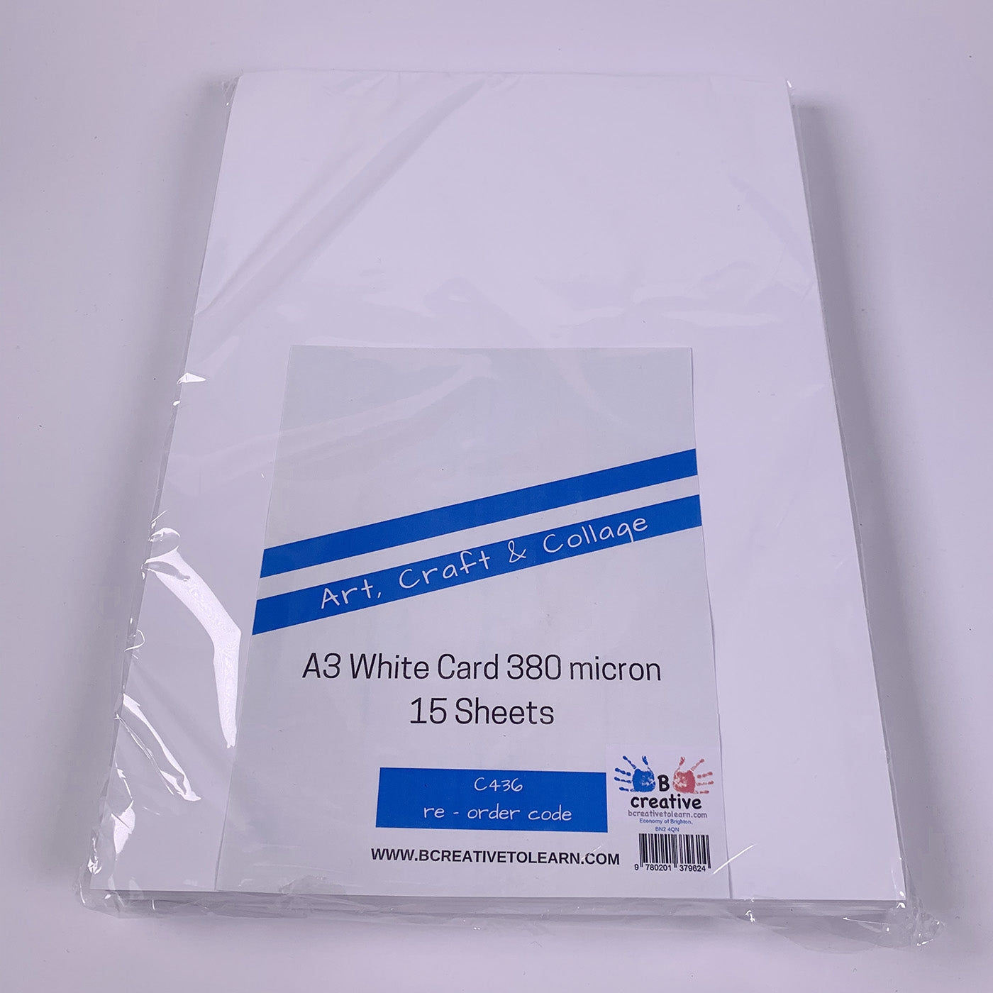 A3 Bright White Thick Card 300gsm 15 Sheets
