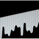 White Icicle Corrugated Bordette