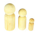3D Wood People Shapes 3 Sizes Pack of 3