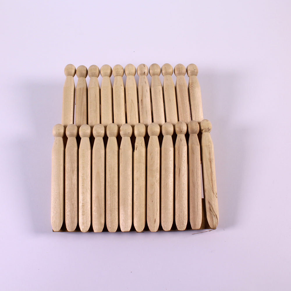 Wooden Dolly Pegs Pack of 12