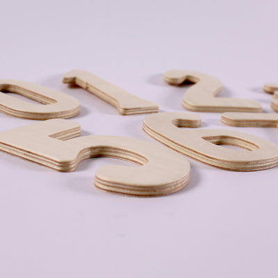 wooden numbers