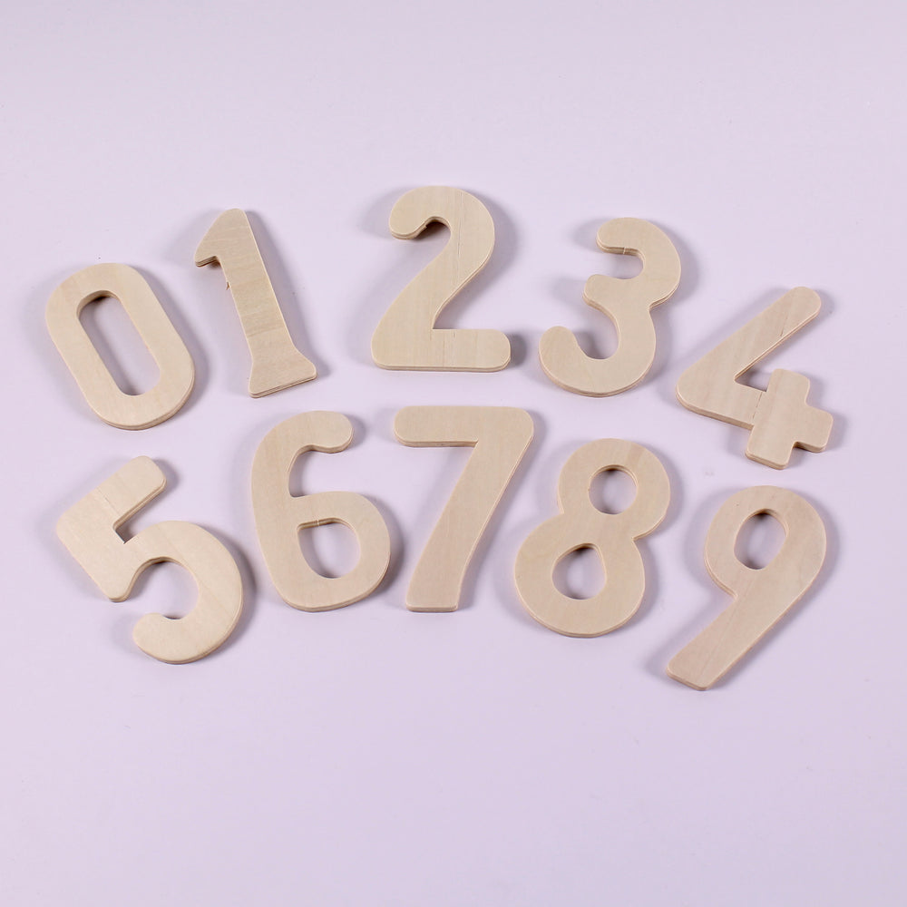Large Wooden Number Stencils Pack of 10