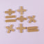 wooden math symbols