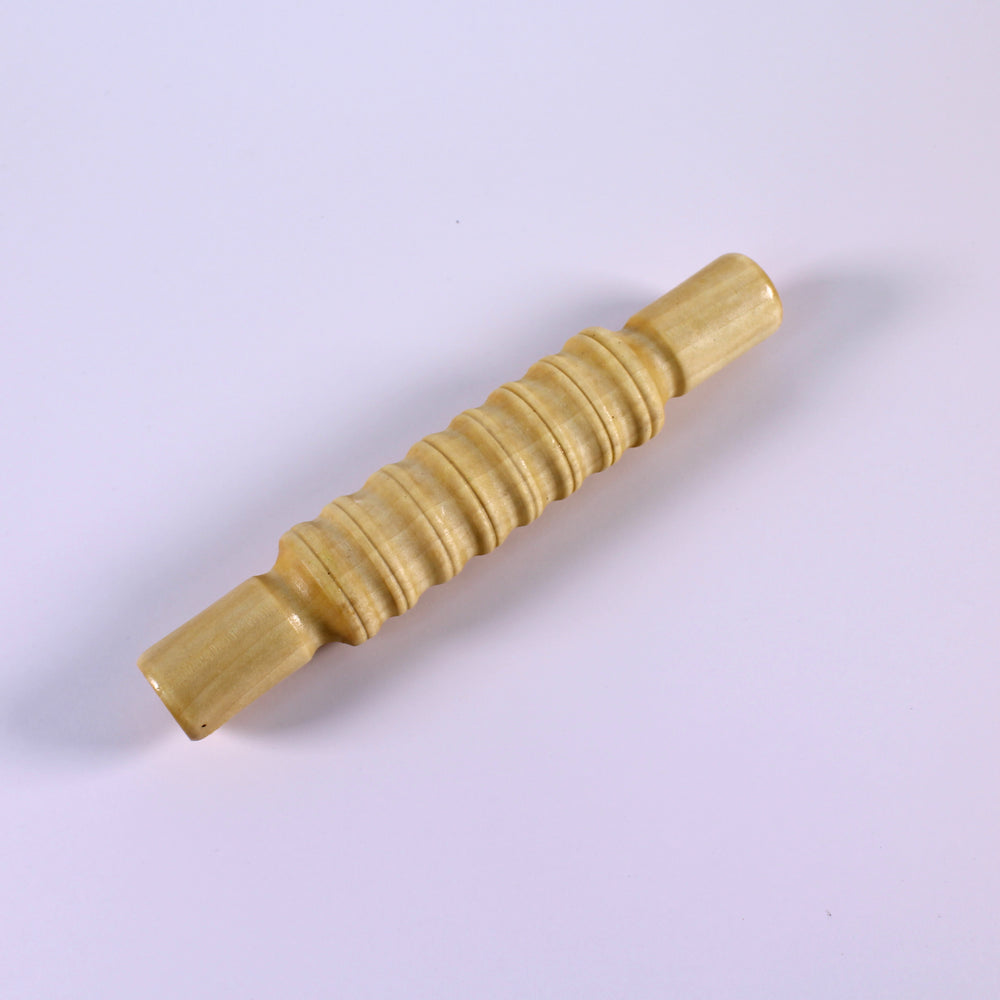 Grooved Surface Wooden Rolling Pin