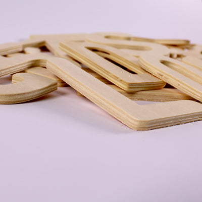 uppercase wooden alphabet