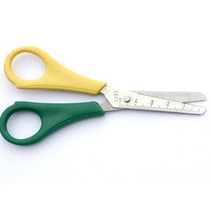 Left Handed Children's Scissors Ruler Edge Rounded Tip Safety Scissors