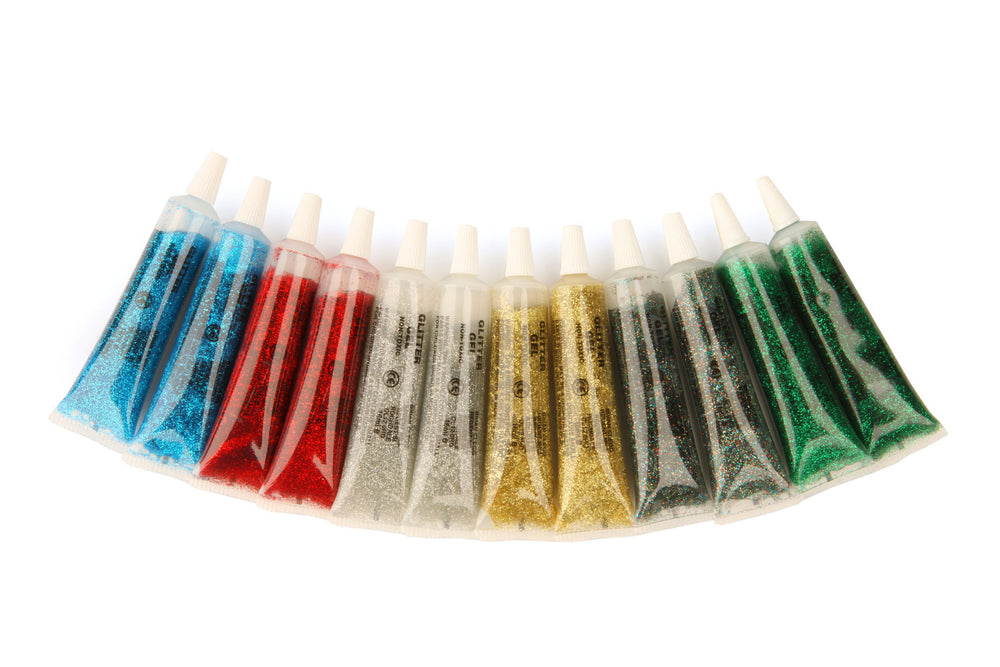 Assorted Glitter Gel  in Tubes
