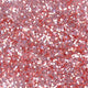 Plastic Hexagonal Pink Glitter, Various Quantities