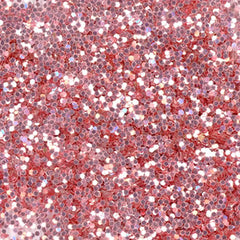 Plastic Hexagonal Pink Glitter, Various Quantities
