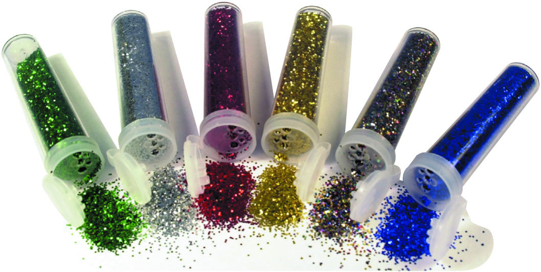 small assorted glitter shakers